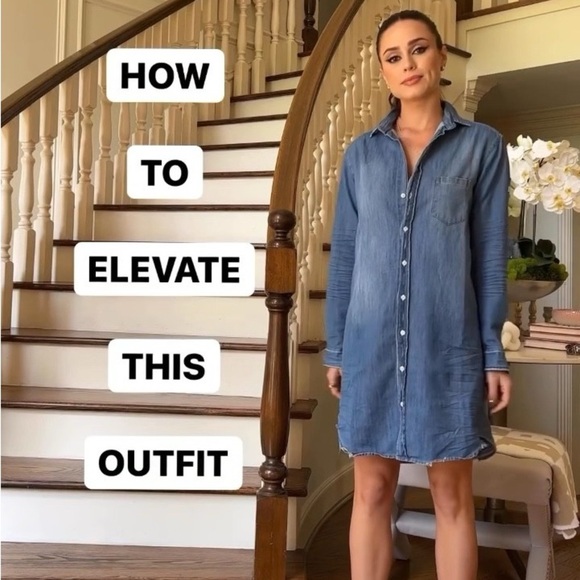 FRANK & EILEEN Mary Denim Shirtdress XS - Picture 5 of 9